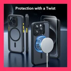 【スタッフおすすめ！】【Magsafe対応・米軍規格】ESR iPhone 15 Pro ケースいphone 15 pro ケース 耐衝撃 傷防止 【強化フィルム付き】スマホケース iphone15pro ケース 指紋防止 黄ばみ防止 薄く