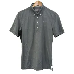 ナイキゴルフ ポロシャツ トップス 半袖 ドライフィット ゴルフウエア メンズ Mサイズ グレー NIKE GOLF 【中古】