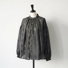 美品 【ソレイアード】 コットン フラワープリント レース ブラウス 36