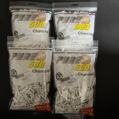 手巻きタバコフィルター　ピュア600 スーパースリムチャコールフィルター　バリューパック　4パック