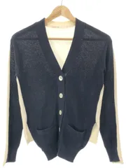 sacai luck サカイラック 15SS バイカラーコットンニットカーディガン ネイビー ホワイト 1 15SSLU906のサムネイル