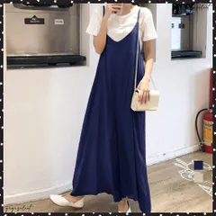 オールインワン サロペット レディース綿麻風 大人可愛い オーバーオール 韓国 おしゃれ ワイドパンツ ロング丈 マキシ スカーチョ ガウチョサロペットスカンツ キャミソールパンツ スカーチョ 春夏秋