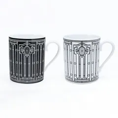 新品 エルメス マグカップ ペア H DECO Hデコ アッシュデコ ブラック ホワイト 300ml 37135P