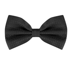 Allegra K ワンタッチ蝶ネクタイ 水玉模様 子供 大人 蝶ネクタイ フォーマル パーティー 卒業 ビジネス ブラック One Size