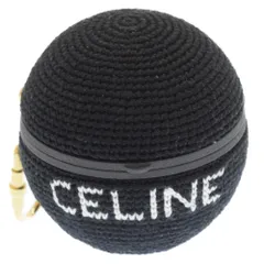 CELINE (セリーヌ) 21AW AirPods エアポッツ ボール クロシェット ロゴデザイン イヤホンケース ブラックのサムネイル