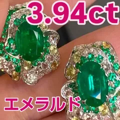 3.94ct エメラルド フラワーピアス ✨「花ひらく輝き—— エメラルドが紡ぐ、上品な甘さ。」