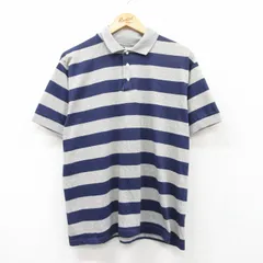 XL/古着 半袖 ポロ シャツ メンズ 00s グレー 霜降り他 25jul22 中古 トップス