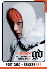 BIGBANG ビッグバン G-DRAGON ジードラゴン GD ジヨン グッズ ポストカード セット ( ポストカード 12枚 + ステッカー 3枚 ) 15点セット