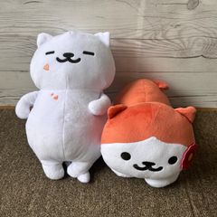 고양이 아츠메 2 BIG 봉제인형 즈킨씨 만조쿠씨 2종 세트