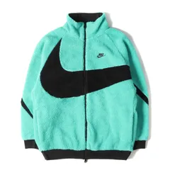 NIKE ナイキ ジャケット サイズ:XL ビッグスウッシュ リバーシブル ボア ジャケット BIG SWOOSH BOA JACKET 19AW ジェイド ブラック アウター ブルゾン スポーツウェア カジュアル ストリート ブランドのサムネイル