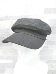 ◇ ⊇ VARZAR バザール コーデュロイ マドロスキャップ ブラック サイズF レディース メンズ P  【1409250046193】