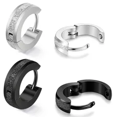 Umiwe フープピアス メンズ レディース サージカルステンレス アレルギーフリー 両耳用 人気 かっこいい シンプル リングピアス アクセサリー 誕生日 記念日 プレゼント男女兼用