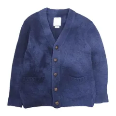 VISVIM ビズビム 18AW 0118205012003 SELMER LONG CARDIGAN UNEVEN DYE 製品染め Vネック カーディガン ニット ネイビー系 1【中古】のサムネイル