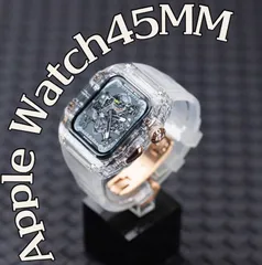 ローズゴールド　４５アップルウォッチバンド ラバーベルト カバー　Apple Watch ケース　スポーツのサムネイル