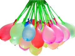 NASSIA 水風船 111個セット スプラッシュボール 大量 ウォーターバルーン 水遊び 夏祭り 注水アダプター付き