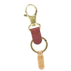 イルビゾンテ IL BISONTE キーリング SKH016 P RE101B CLASSIC KEY HOLDER クラシックキーホルダー ROSSO RUBINO レッド