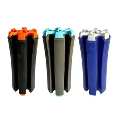 ゴルフクラブホルダー ゴルフクラブケース ブラック×オレンジ クラブキャリーケース 固定 収納 携帯 便利 練習用 軽量 コンパクト