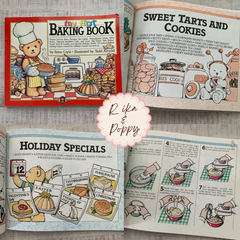 ヴィンテージ 絵本 洋書  My First Baking Book｜くま好きさん向け✿紙モノ ジャンクジャーナル 素材 レトロ  レシピ本