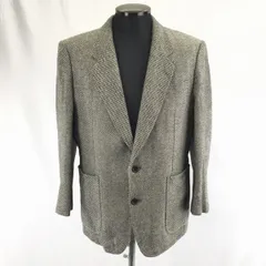 90s-00s★ランバン/LANVIN★カシミヤ混/2ボタン/テーラードジャケット/ブレザー【R46-44/Mens size -M程度/黒系】シングル◆BA792L<sale>