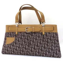     中古 ディオール トロッター柄 トートバッグ Aランク レザー×キャンバス デニムデザイン レディース 【送料無料】【名谷店】