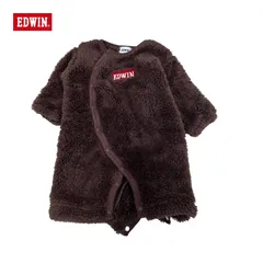 517◯ EDWIN モコモコ　ロンパース　60-70 美品