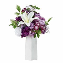 盆提灯 八女提灯 家紋承り提灯 門提灯長 家紋入り 菊の香絹二重無地 中 （P3)(8354-02004ack)