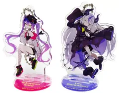 【中古】キーホルダー 常闇トワ＆ラプラス・ダークネス(望月けいイラスト) アクリルスタンドキーホルダーセット(2個セット) 「バーチャルYouTuber ホロライブ 常闇トワ＆ラプラス・ダークネス×カプとれ」