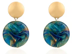 ピアス レディース 丸型 アクリル 2連 ジュエリー アクセサリー シンプル カジュアル 大人 ワンポイント プレゼント ギフト