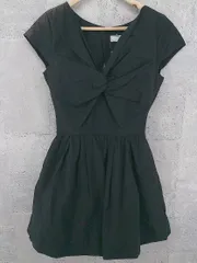 ◇ Lily Brown リリー ブラウン 半袖 オールインワン 1 ブラック * 1002799760058 【中古】 【1002799760058】