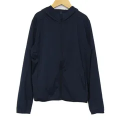 ユニクロ パーカー トップス エアリズムUVカットメッシュパーカ キッズ 男の子用 140サイズ ネイビー UNIQLO 【中古】