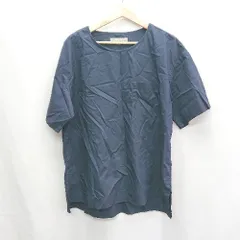 ◇ a day in the life UNITED ARROWS 半袖 カットソー サイズXL ネイビー レディース E  【1406050071615】