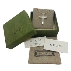 GUCCI グッチ クロス 十字 ペンダント ネックレス シルバー925 Gクロスモチーフ 質屋・リサイクルマート宇部店