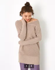 Rodeo Crowns  Vネック オフショル ニット