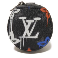 LOUIS VUITTON ルイ・ヴィトン エテュイ イヤフォン LVロゴ スプレー マルチカラー キーフック イヤホン モノグラム エクリプス LV グラフィティ ノワール 小物入れ GI0844
