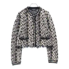 CHANEL (シャネル) 装飾 ノーカラー ココマークライオンボタン ニットカーディガン ジャケット マルチ P72479K10381