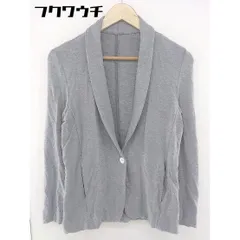 ◇ ADAM ET ROPE アダムエロペ 1B シングル 長袖 ジャケット ブレザー サイズ 38 グレー レディース  【1111080012186】