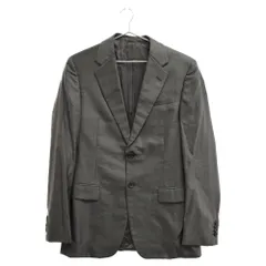 PRADA (プラダ) 2Bテーラードジャケット スラックスパンツウール/シルク セットアップスーツ グレー A8050のサムネイル