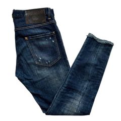 DSQUARED2 ディースクエアード ダメージジーンズ 青 デニム パンツ 長ズボン ディーン&ダン メンズ サイズ48  Sサイズ