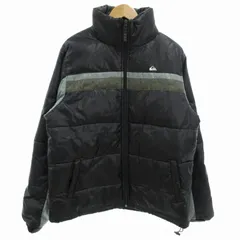 クイックシルバー QUIKSILVER 中綿 ジャンパー ブルゾン ダウン混 L 黒 ブラック /BL 0911 ■GY99のサムネイル