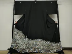 ❣️桐屋翠山工房　徳永憲峯　振袖着物　長襦袢セット　辻が花　花絞り　金通し 桐屋翠山工房 徳永憲峯 金通し 辻ヶ花 藤の花 振袖 成人式 着物