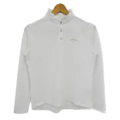 キャロウェイ 長袖シャツ ポロシャツ ゴルフウエア ブランド トップス 白 レディース Mサイズ ホワイト Callaway 【中古】