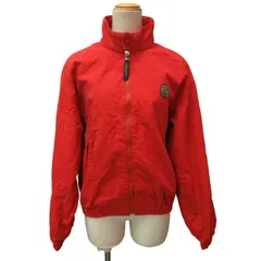 ラコステ LACOSTE GOLF 90s ナイロン ジャケット ブルゾン ロゴ ワッペン 3 約S レッド 赤 0301のサムネイル