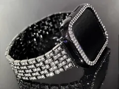 B@Apple Watchステンレスバンドアップルウォッチキラキラ保護カバー
