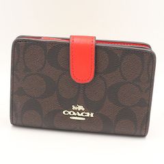 美品】COACH コーチ りんご柄 二つ折り財布 シグネチャー アップル