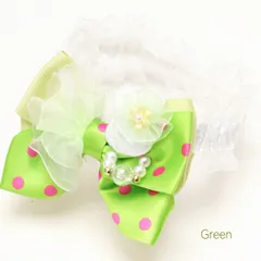 春 犬  CanNana  ドットパステルイースターシュシュ　グリーン　SS-Lサイズ NNR450 イベント　アクセ  シーズ マルチーズ プードル ダックス チワワ パピヨン