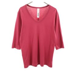 attachment アタッチメント カットソー 7部丈 ボルドー プリモア