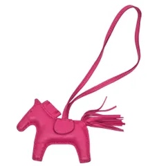 【名東】エルメス ロデオPM ソーローズメキシコ パープル系 アニョーミロ Y刻印 バッグチャーム 小物