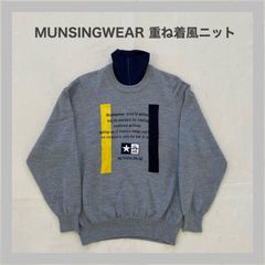MUNSINGWEAR 　マンシングウェア　重ね着風ニット　ニット　セーター　ゴルフ　ゴルフウェア　ペンギン