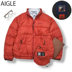 【収納袋付き】 エーグル AIGLE ダウン ジャケット サーモキット タイプA S レッド メンズ 男性用 フレンチ カジュアル ストリート 防寒 アウター