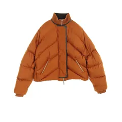 エルメス HERMES ダウンジャケット ボルデュックチェック ブラウン その他 リバーシブルダウン レディース Used Bのサムネイル